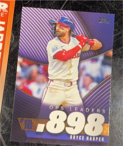 2025 Topps Series 2 #OPS-10 Bryce Harper OPS Leaders — front