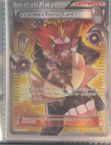 2014 Pokémon Phantom Forces #118 Lysandre's Trump Card — front