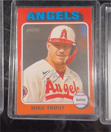 2024 Topps Heritage #52 Mike Trout — front