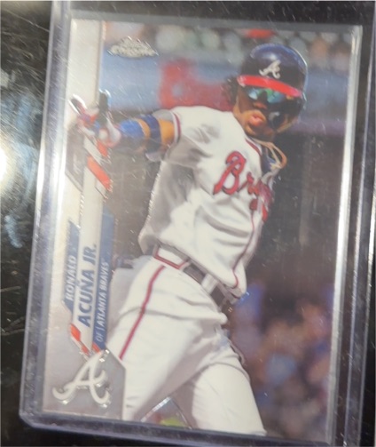 2020 Topps Chrome #112 Ronald Acuna Jr. — front