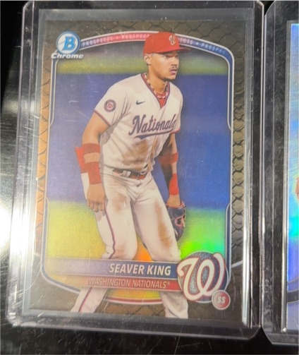 2025 Bowman Chrome Prospects #BCP-93 Seaver King — front