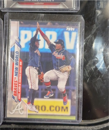 2020 Topps #538 Braves New World Ronald Acuna Jr Ozzie Albies — front