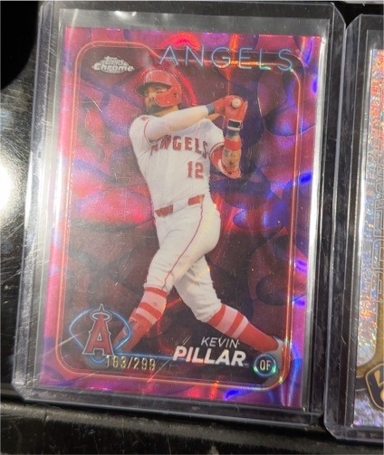 2024 Topps Chrome Update #USC65 Kevin Pillar Raywave — front