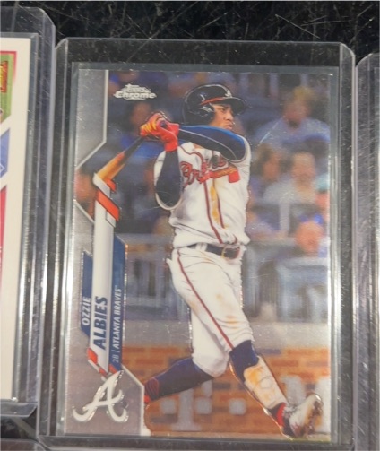 2020 Topps Chrome #62 Ozzie Albies — front