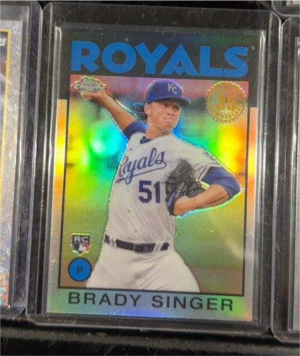 2021 Topps Chrome 1986 35th Anniversary #86BC-25 Brady Singer — front