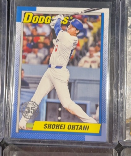 2025 Topps Series 1 #T90-100 Shohei Ohtani 1990 35th Anniversary Dodgers — front