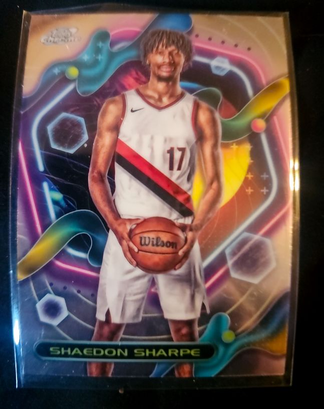 2023-24 Topps Cosmic Chrome #103 Shaedon Sharpe Portland Trail Blazers — front