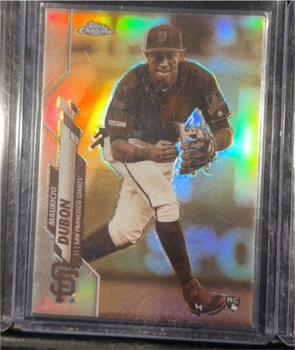 2020 Topps Chrome #168 Mauricio Dubon Sepia Refractor Rookie — front