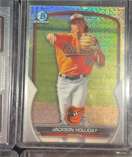 2023 Bowman Chrome #BCP-227 Jackson Holliday Mojo Orioles — front