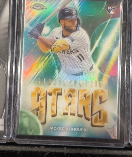 2024 Topps Chrome Update #SSC-17 Jackson Chourio Stratospheric Stars — front