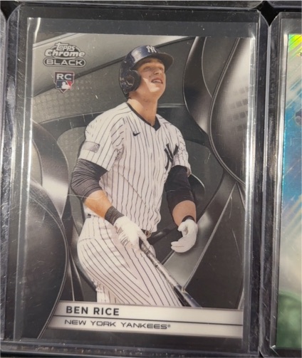 2025 Topps Chrome Black #120 Ben Rice — front