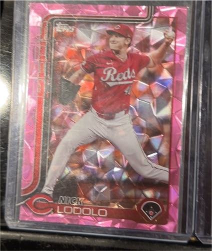 2025 Topps Series 1 #21 Nick Lodolo Diamante Foil — front
