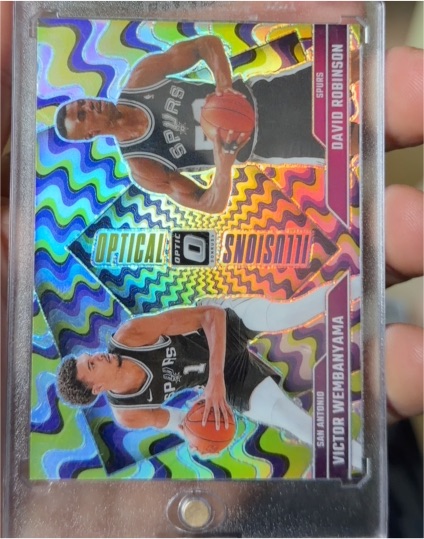 2024-25 Donruss Optic Optical Illusions #5 David Robinson/Victor Wembanyama — front