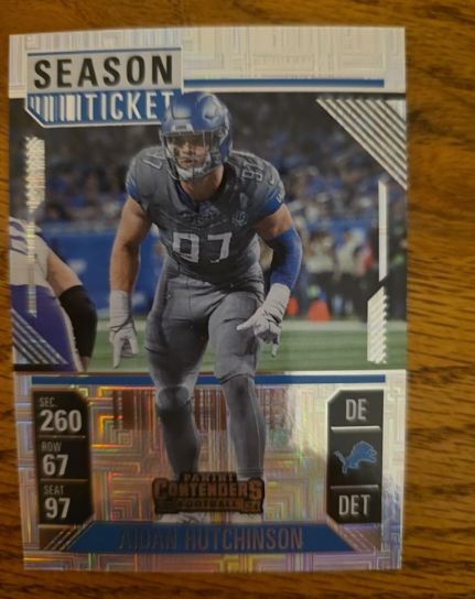 2024 Panini Contenders Season Ticket Mojo #34 Aidan Hutchinson — front