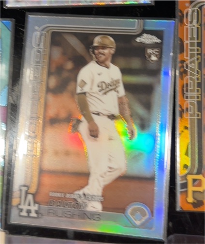 2025 Topps Chrome Update Series #USC129 Dalton Rushing — front