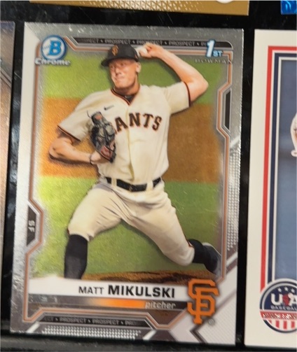2021 Bowman Chrome Draft #BDC-179 Matt Mikulski — front