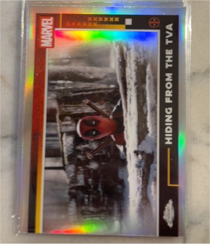 2025 Topps Chrome Deadpool #50 Hiding From The TVA — front