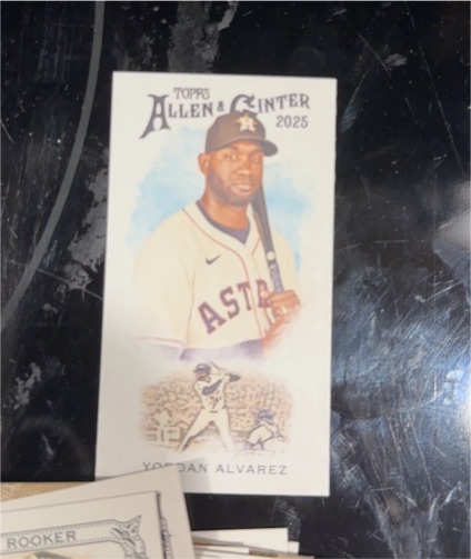 2025 Topps Allen & Ginter Mini 1889 N222-10 Yordan Alvarez — front