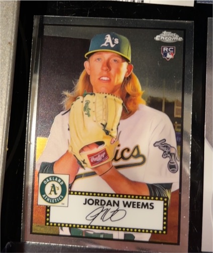 2021 Topps Chrome Platinum Anniversary #139 Jordan Weems — front