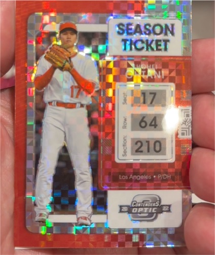 2022 Panini Chronicles Contenders Optic #4 Shohei Ohtani — front