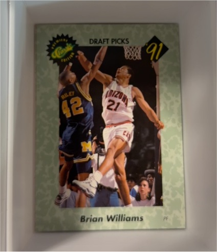 1991 Classic Draft Picks #5 Brian Williams — front