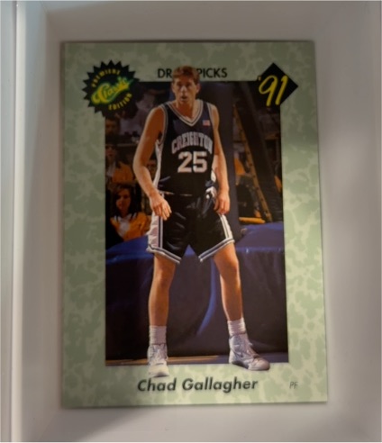1991 Classic Draft Picks #22 Chad Gallagher — front