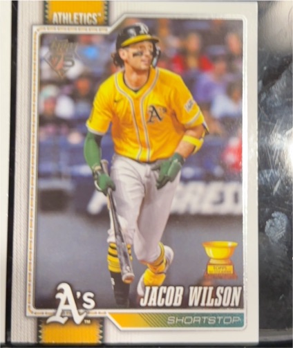 2026 Topps Series 1 #240 Jacob Wilson Rookie Cup — front