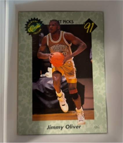 1991 Classic Draft Picks #29 Jimmy Oliver — front