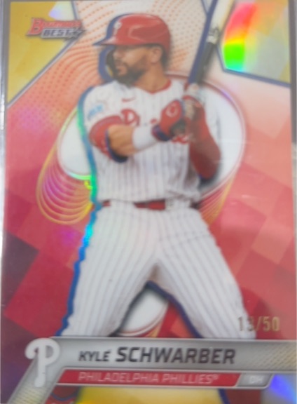 2025 Bowman’s Best #56 Kyle Schwarber — front