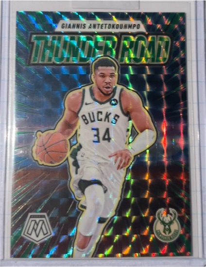 2024-25 Panini Mosaic #9 Giannis Antetokounmpo Thunder Road — front