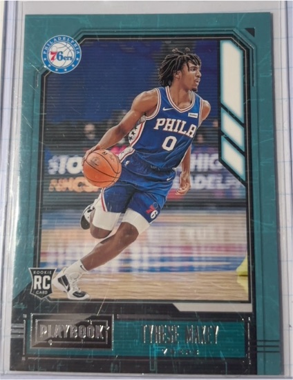 2020-21 Panini Chronicles Playbook #168 Tyrese Maxey — front