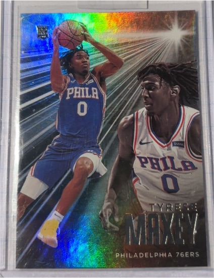 2020-21 Panini Chronicles Essentials #208 Tyrese Maxey — front