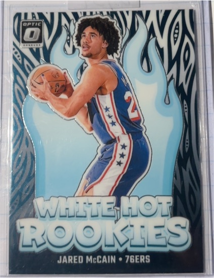 2024-25 Panini Donruss Optic #2 Jared McCain White Hot Rookies — front