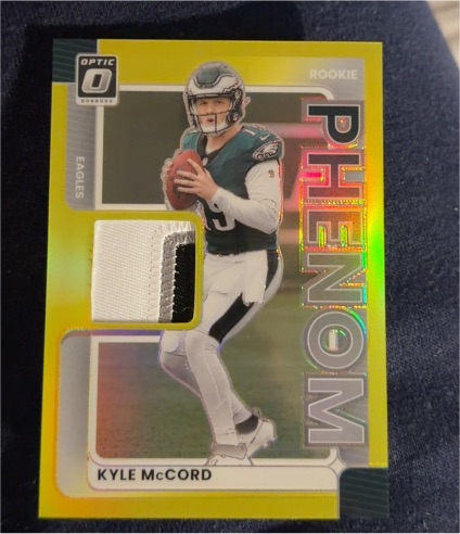 2025 Panini Donruss Optic Rookie Phenom Jerseys #RPJ-KMD Kyle McCord — front