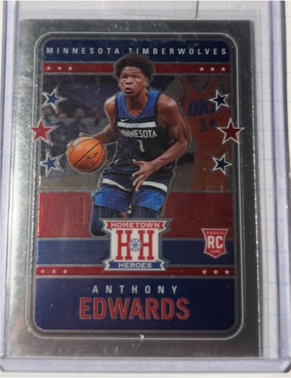 2020-21 Panini Chronicles Hometown Heroes Optic #546 Anthony Edwards — front