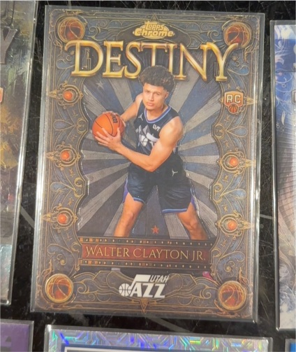 2025-26 Topps Chrome #D-15 Walter Clayton Jr. Destiny RC — front