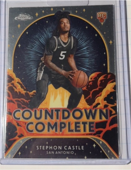 2024-25 Topps Chrome #CC-13 Stephon Castle Countdown Complete — front