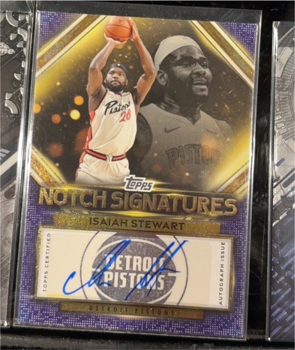 2025-26 Topps Notch Signatures #TNS-IS Isaiah Stewart — front
