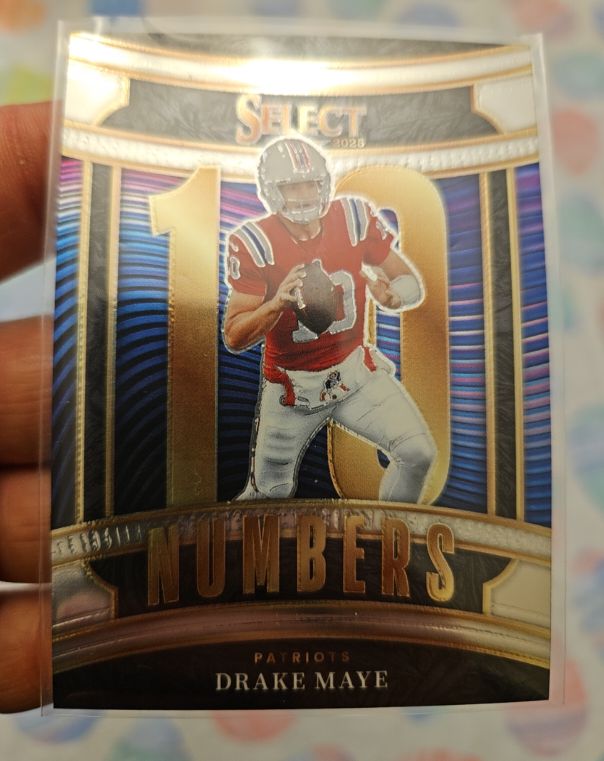 2025 Panini Select #15 Drake Maye Numbers — front