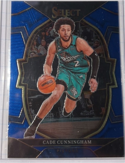 2022-23 Panini Select #18 Cade Cunningham Concourse Blue — front