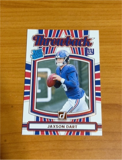 2025 Panini Donruss #41 Jaxson Dart Throwback Rated Rookie — front