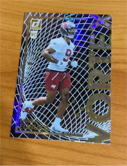 2025 Panini Donruss #25 Emeka Egbuka Vortex Rookie — front