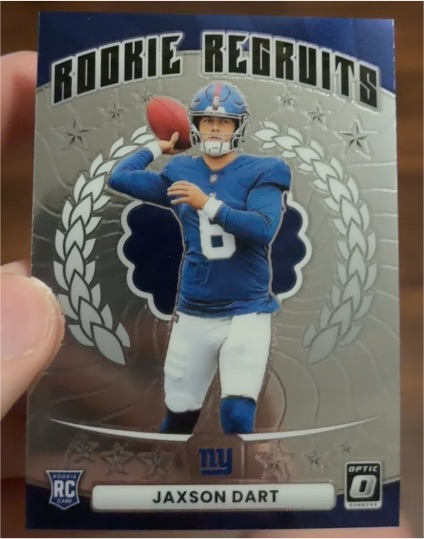 2025 Donruss Optic #2 Jaxson Dart Rookie Recruits — front