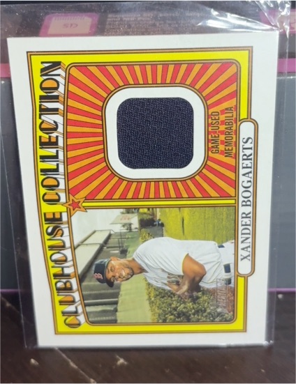 2021 Topps Heritage Clubhouse Collection Relics #CCR-XB Xander Bogaerts — front