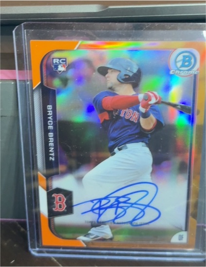 2015 Bowman Chrome #BCAR-BBR Bryce Brentz — front