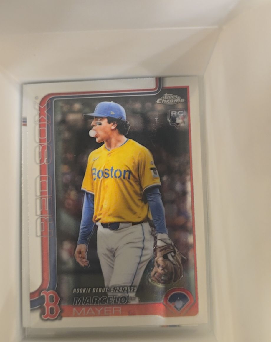 2025 Topps Chrome Update Series #USC117 Marcelo Mayer Rookie Debut — front