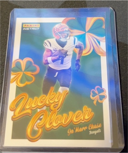 2025 Panini Instant #8 Ja'Marr Chase Lucky Clover — front