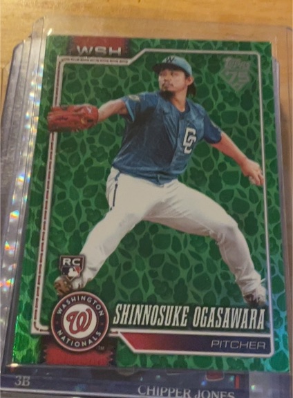 2026 Topps #32 Shinnosuke Ogasawara RC Green Leaves Washington Nationals — front