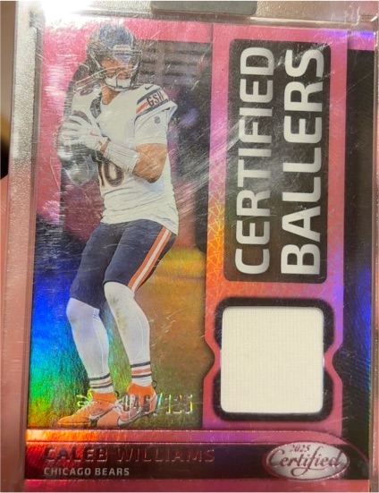 2025 Panini Certified #CBM-CWS Caleb Williams Certified Ballers — front