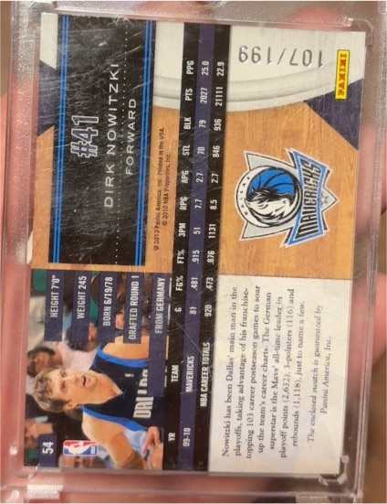 2018-19 Panini Prizm #107 Dirk Nowitzki — front